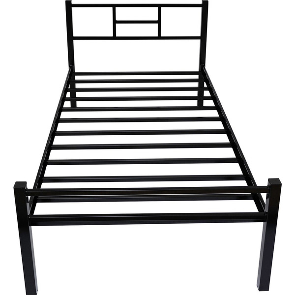 Cama Solteiro Em Aço Tubular Reforçada Resistente Quarto