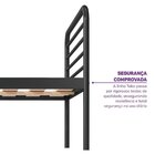 Cama Solteiro Em Ferro Aço Carbono Tubular Teko Casatema Made