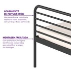Cama Solteiro Em Ferro Aço Carbono Tubular Teko Casatema Made