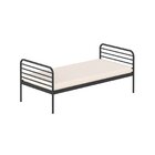 Cama Solteiro Em Ferro Aço Carbono Tubular Teko Casatema Made