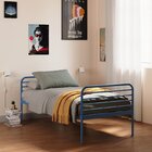 Cama Solteiro Em Ferro Aço Carbono Tubular Teko Casatema Made