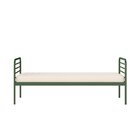 Cama Solteiro Em Ferro Aço Carbono Tubular Teko Casatema Made