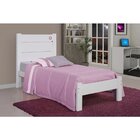 Cama Solteiro Em Madeira Maciça Branca