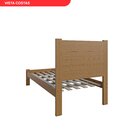 Cama Solteiro Em Madeira Maciça Imbuia