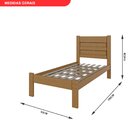 Cama Solteiro Em Madeira Maciça Imbuia