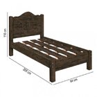 Cama Solteiro Em Mdf 205cm X 94cm Carmolar Nogal