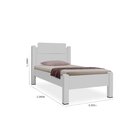 Cama Solteiro Em Mdf/mdp Paris Branco