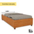 Cama Solteiro Em Mdp 94cm X 193cm Mônaco