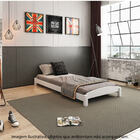Cama Solteiro Empilhável  Laqueado Branco Casatema
