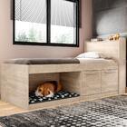 Cama Solteiro Espaço Pet Amarula Com Colchão