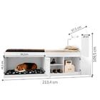 Cama Solteiro Espaço Pet Branco