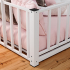 Cama Solteiro Estilo Montessoriana Em Aço/ferro- Branco