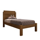 Cama Solteiro F80 Letícia 0,88 - Malbec