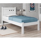 Cama Solteiro F89 Paola II - Branco