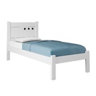 Cama Solteiro F89 Paola II - Branco
