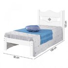 Cama Solteiro Flex Color Júlia  Branco/azul/rosa/lilás