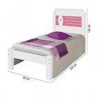 Cama Solteiro Flex Color Lívia Quarto Branco