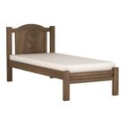 Cama Solteiro Flex Grécia Imbuia Para Colchão 78 Cm Ou 88 Cm