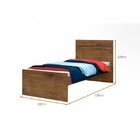 Cama Solteiro Flora J&a Móveis Jequitiba