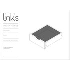 Cama Solteiro Floro Madeira Maciça Amêndoa