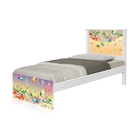 Cama Solteiro Fundo Do Mar Feliz Com Colchão