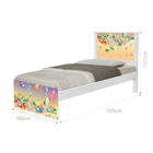 Cama Solteiro Fundo Do Mar Feliz Com Colchão