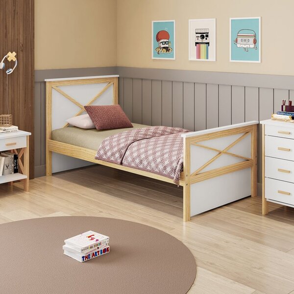 Cama Solteiro Garden Ii Juvenil Casatema Madeiraoriginals Bra