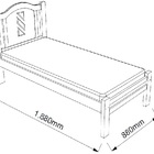 Cama Solteiro Grécia Móveis Cavazotto - Imbuia