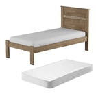 Cama Solteiro Gwen Carvalho Com Colchão