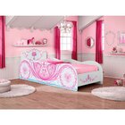 Cama Solteiro Infantil Carruagem 188x88cm Móveis Estrela