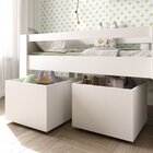 Cama Solteiro Infantil Com Escada E 2 Baús Serena Yescasa Bra