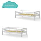 Cama Solteiro Infantil Grade Madeira Maciça Meninos Casatema