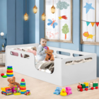 Cama Solteiro Infantil Segura Confortável Montessoriana Branco