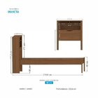 Cama Solteiro Invicta Com Baú Jatobá