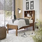 Cama Solteiro Invicta Com Baú Jatobá