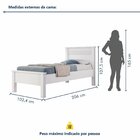 Cama Solteiro Irlanda  Branco