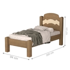 Cama Solteiro Joaquina Castanho