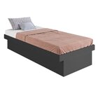 Cama Solteiro Juvenil Box Baú 80 Bogotá Grafite