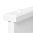 Cama Solteiro Juvenil Exclusive Madeira Maciça Branco