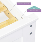 Cama Solteiro Juvenil Exclusive Madeira Maciça Branco