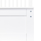 Cama Solteiro Juvenil Exclusive Madeira Maciça Branco