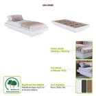 Cama Solteiro Juvenil Suspensa 80/90 Zurique Mel