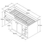 Cama Solteiro Juvenille Multifuncional I Branca