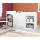 Cama Solteiro Juvenille Multifuncional I Branca