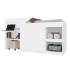 Cama Solteiro Juvenille Multifuncional I Branca