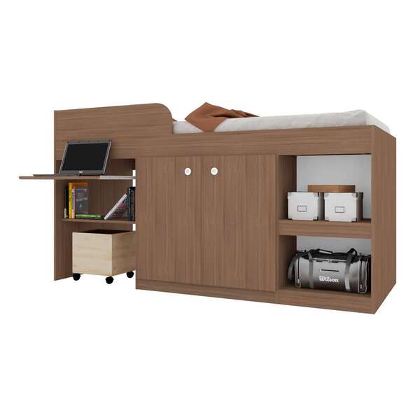 Cama Solteiro Juvenille Multifuncional I Montana