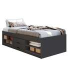 Cama Solteiro Kiara 2 Gv Preta