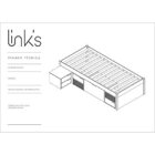 Cama Solteiro Kiara Madeira Maci