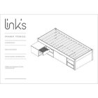 Cama Solteiro Kiara Madeira Maci