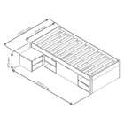 Cama Solteiro Kiara Madeira Maci